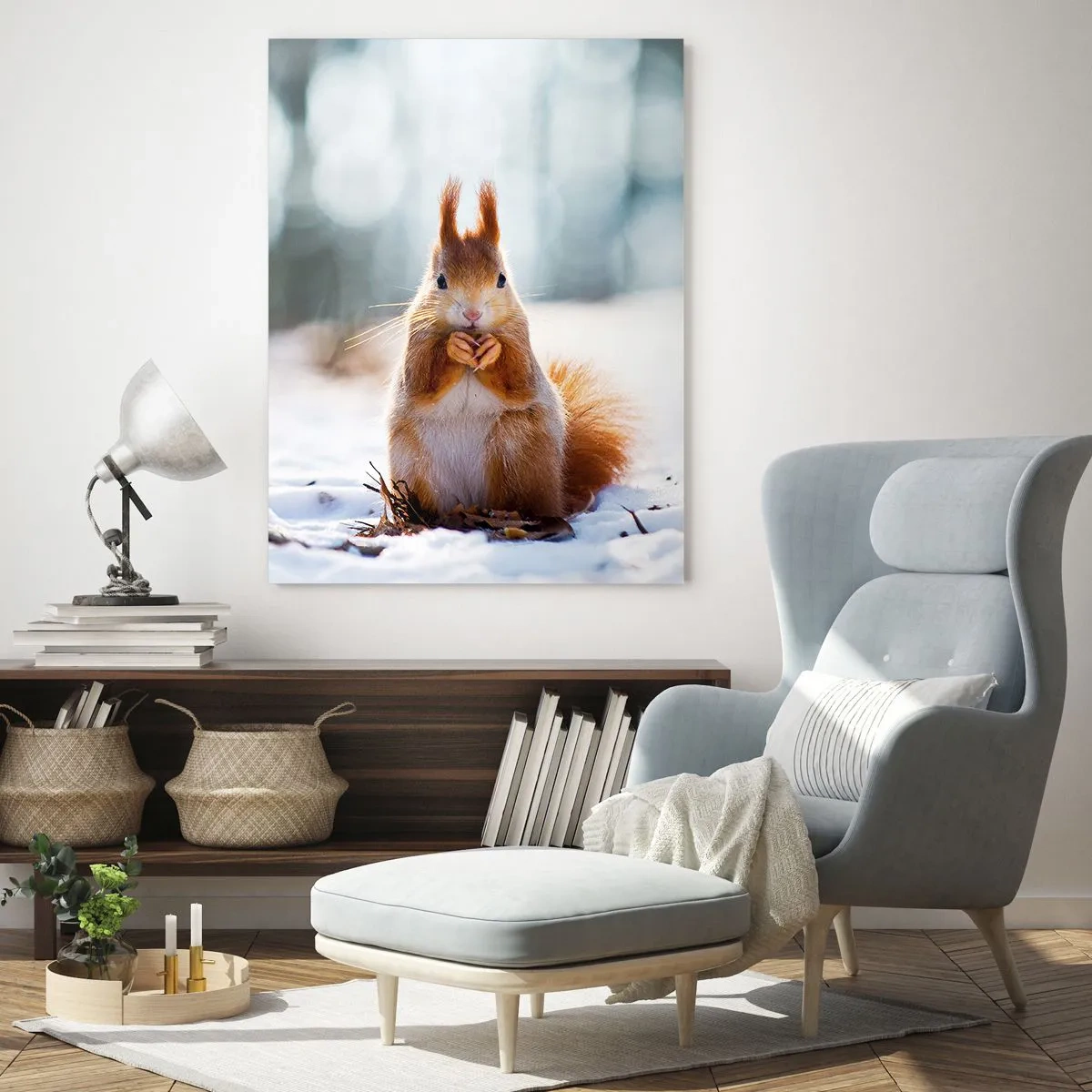 Üveg kép - Mit nézel? - 50x70 cm