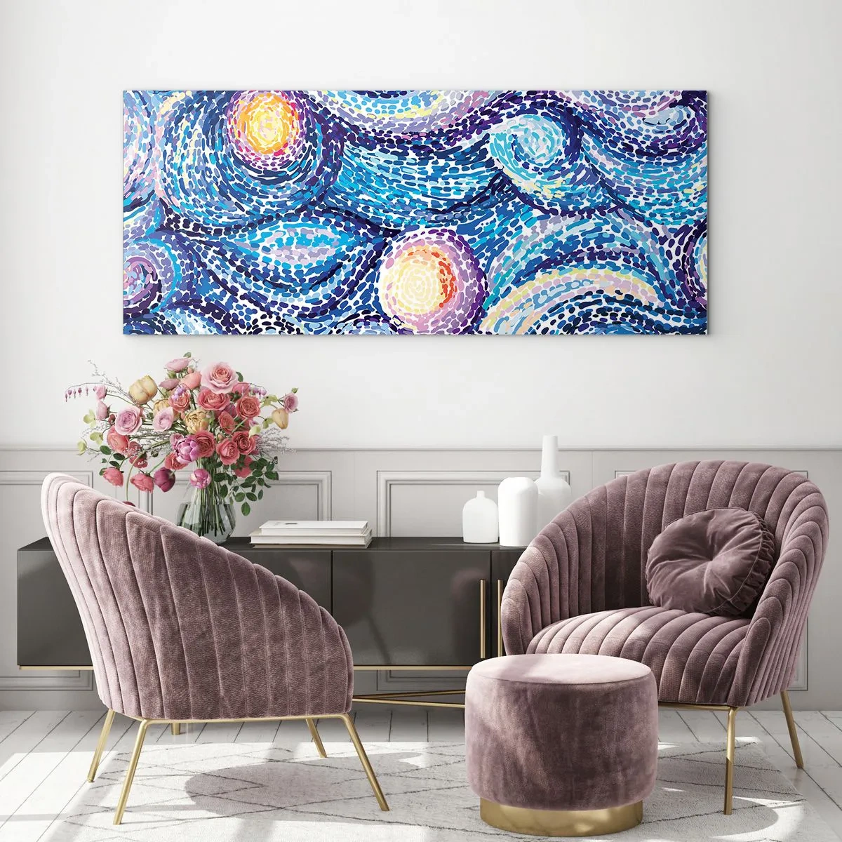 Üveg kép - Van Gogh képéből - 100x40 cm