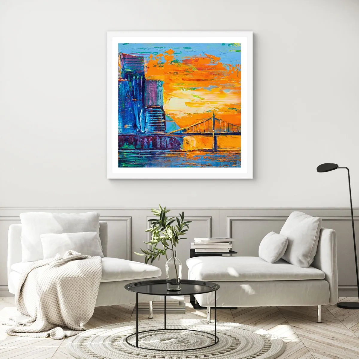 Poszter fekete keretben - Kultúra és természet - 40x40 cm