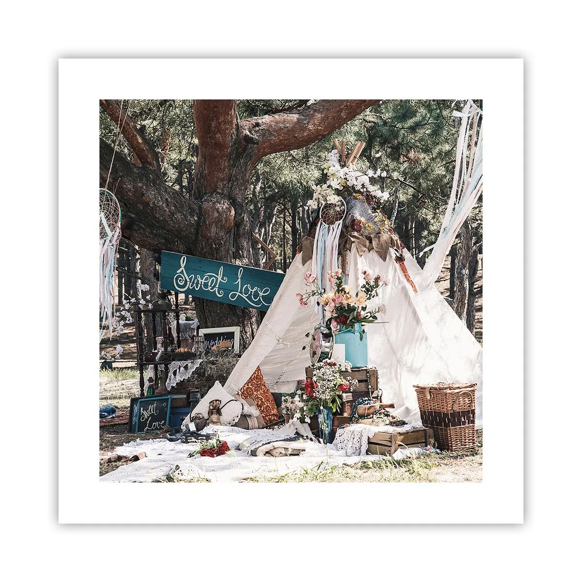 Poszter - Make love… - 40x40 cm