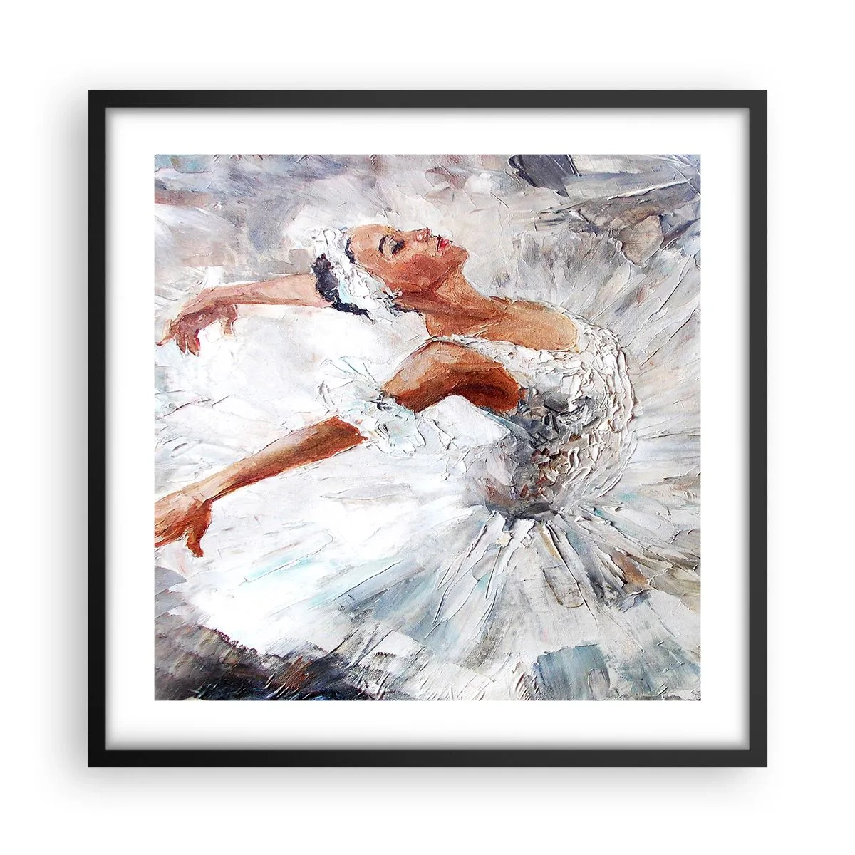 Poszter fehér keretben - Finom és könnyű, mint a tüll - 50x50 cm