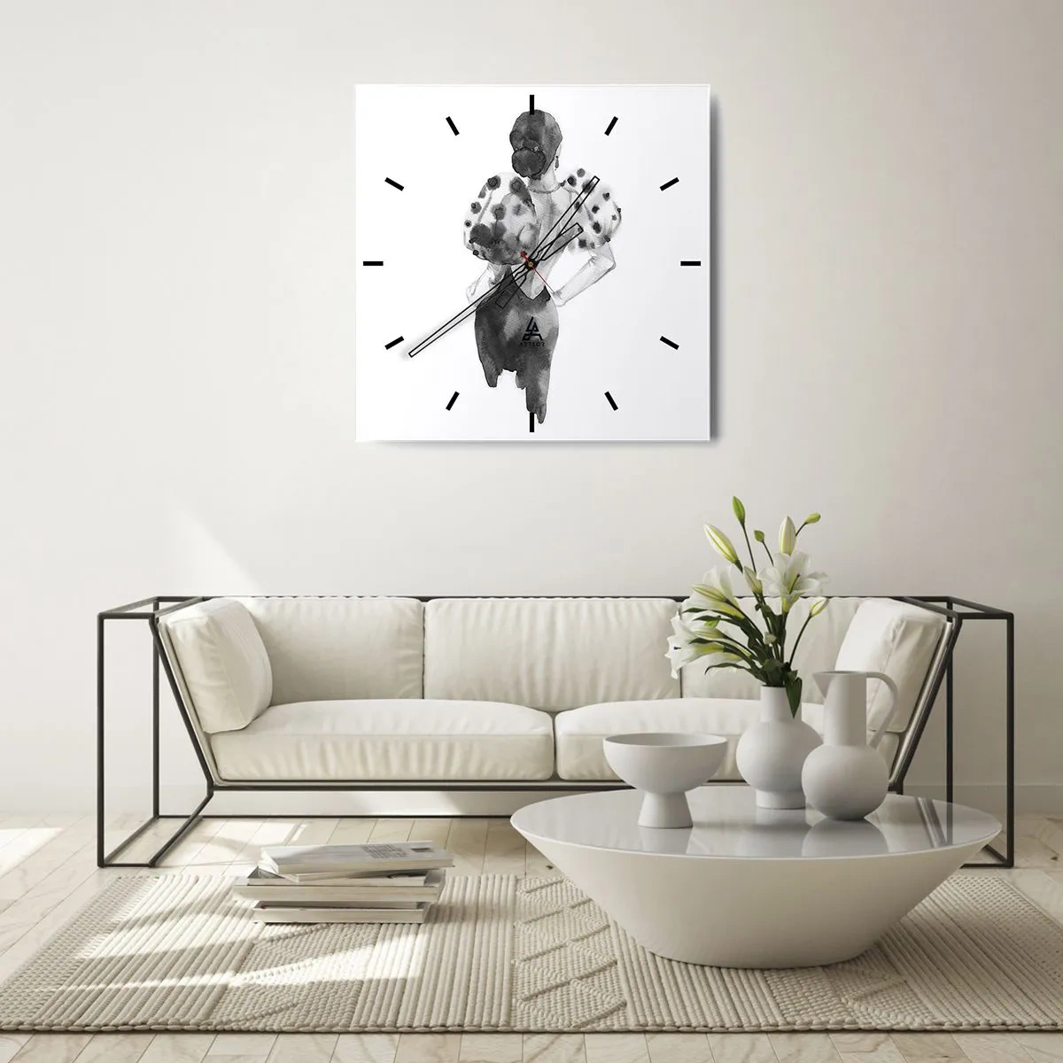 Falióra, Óra - Egyenesen elsétált mellettem - 30x30 cm