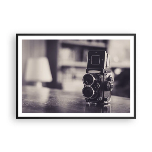 Poszter fehér keretben - Egy régi fénykép varázsa - 100x70 cm