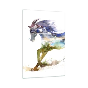 Üveg kép - A rétről egyenesen a mennybe - 70x100 cm