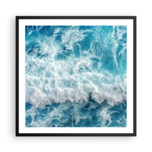 Poszter fehér keretben - Vidáman és ugrálva - 60x60 cm