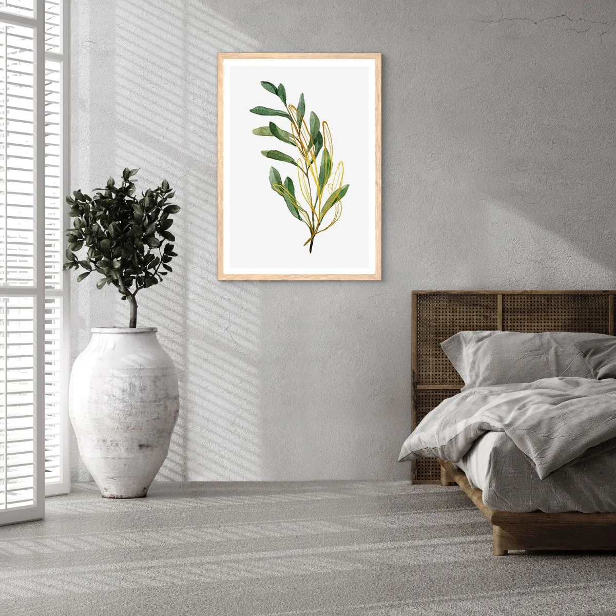 Poszter világos tölgy keretben - Minden, ami jó - 61x91 cm