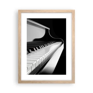 Poszter világos tölgy keretben - A formák és színek harmóniája - 30x40 cm