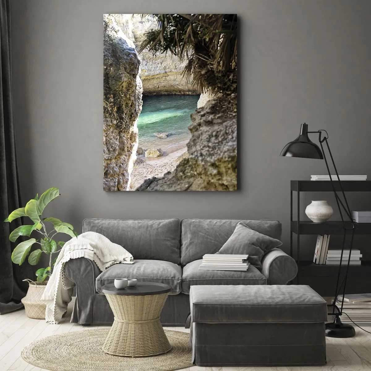 Vászonkép - Türkizkék öböl - 45x80 cm