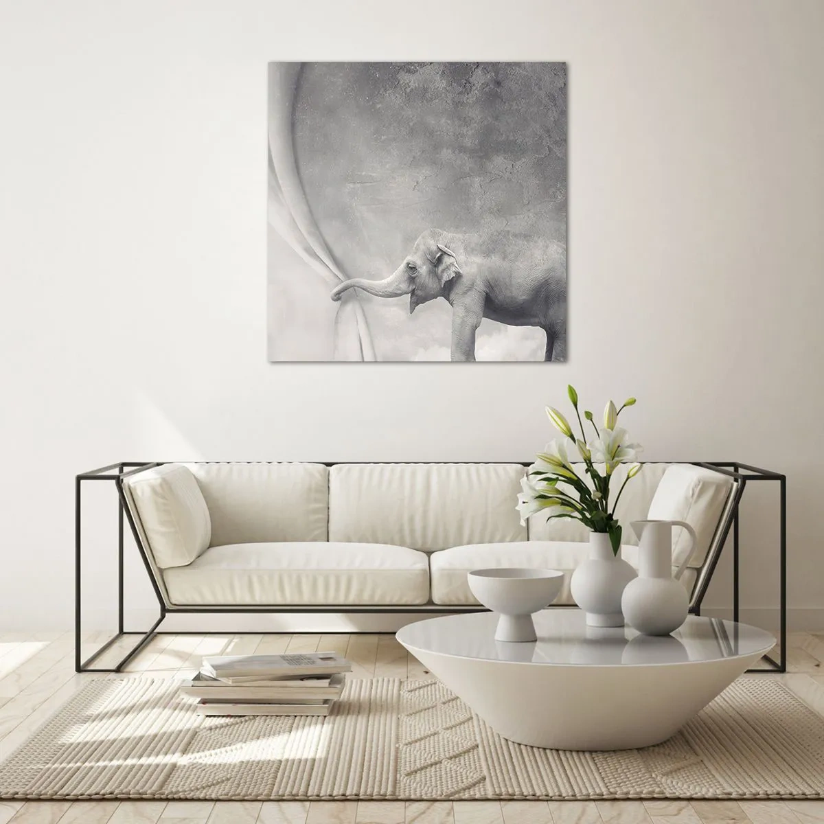 Üveg kép - Feltárni a titkot - 70x70 cm