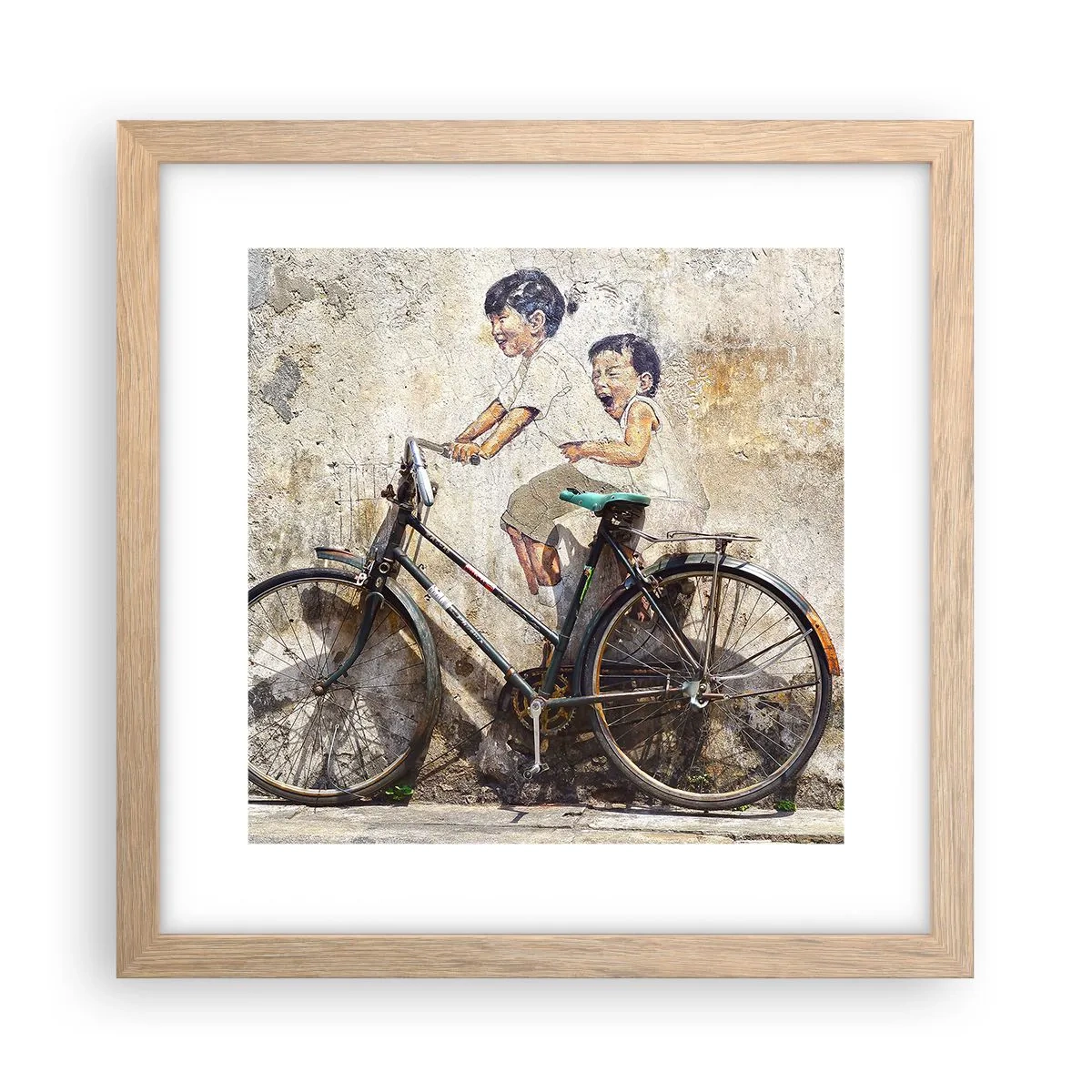 Poszter világos tölgy keretben - Igaz, vagy hamis? - 30x30 cm