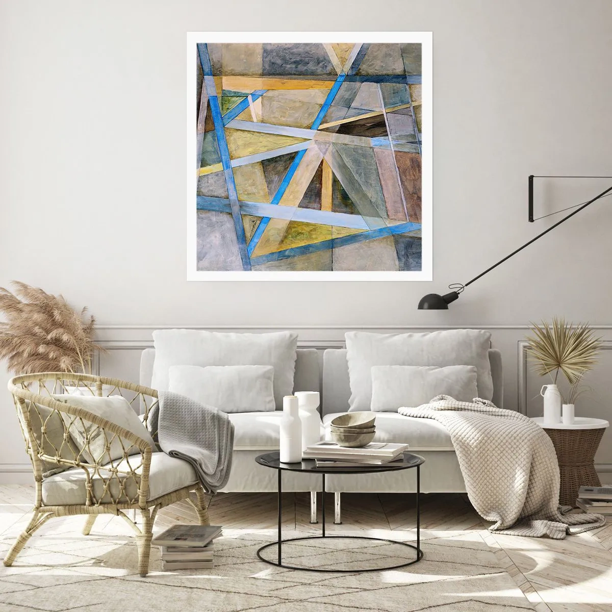 Poszter - Egyenesen vagy átlósan? - 50x50 cm
