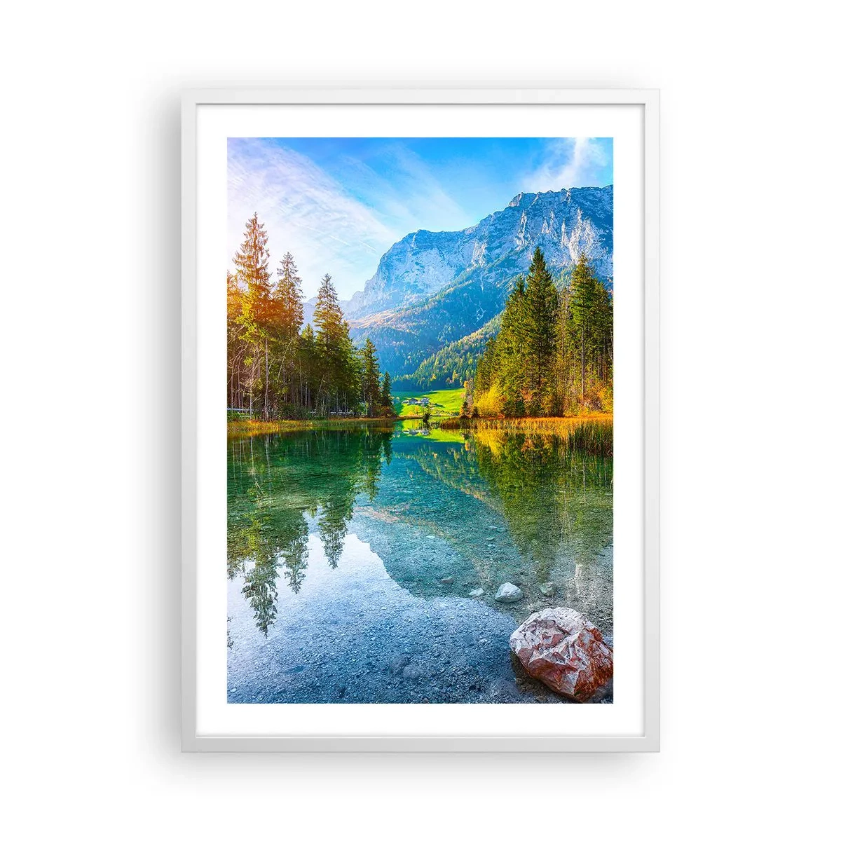 Poszter fekete keretben - Az ősz enyhesége - 50x70 cm