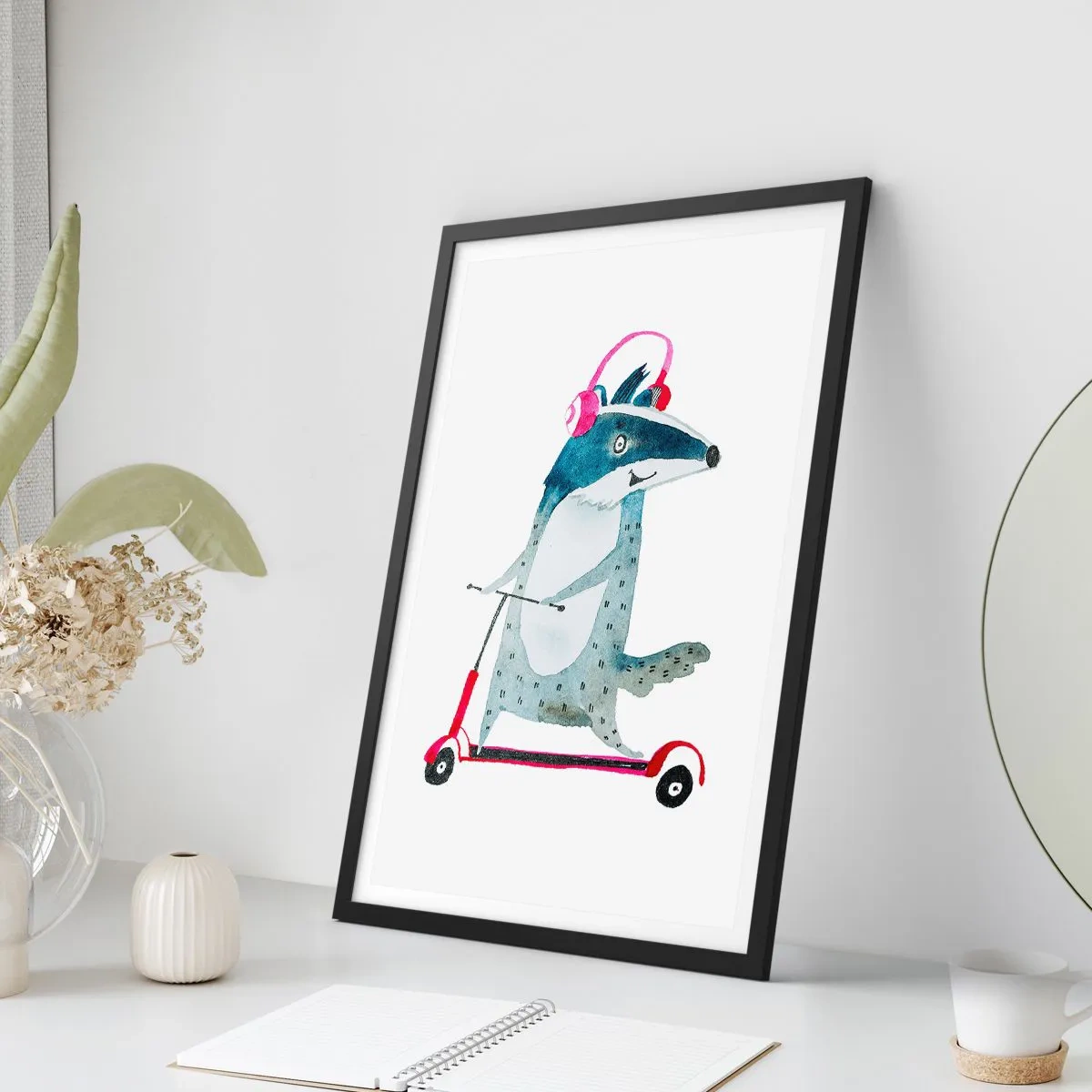 Poszter fehér keretben - Borzas örömök - 70x100 cm