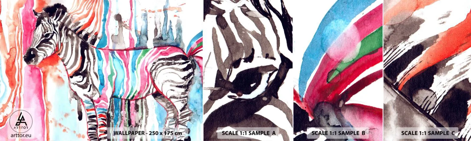 Fotótapéta Minta Standard Eco - A természet gondtalan tréfája - Absztrakció, Borda, Grafika - 100x30 cm