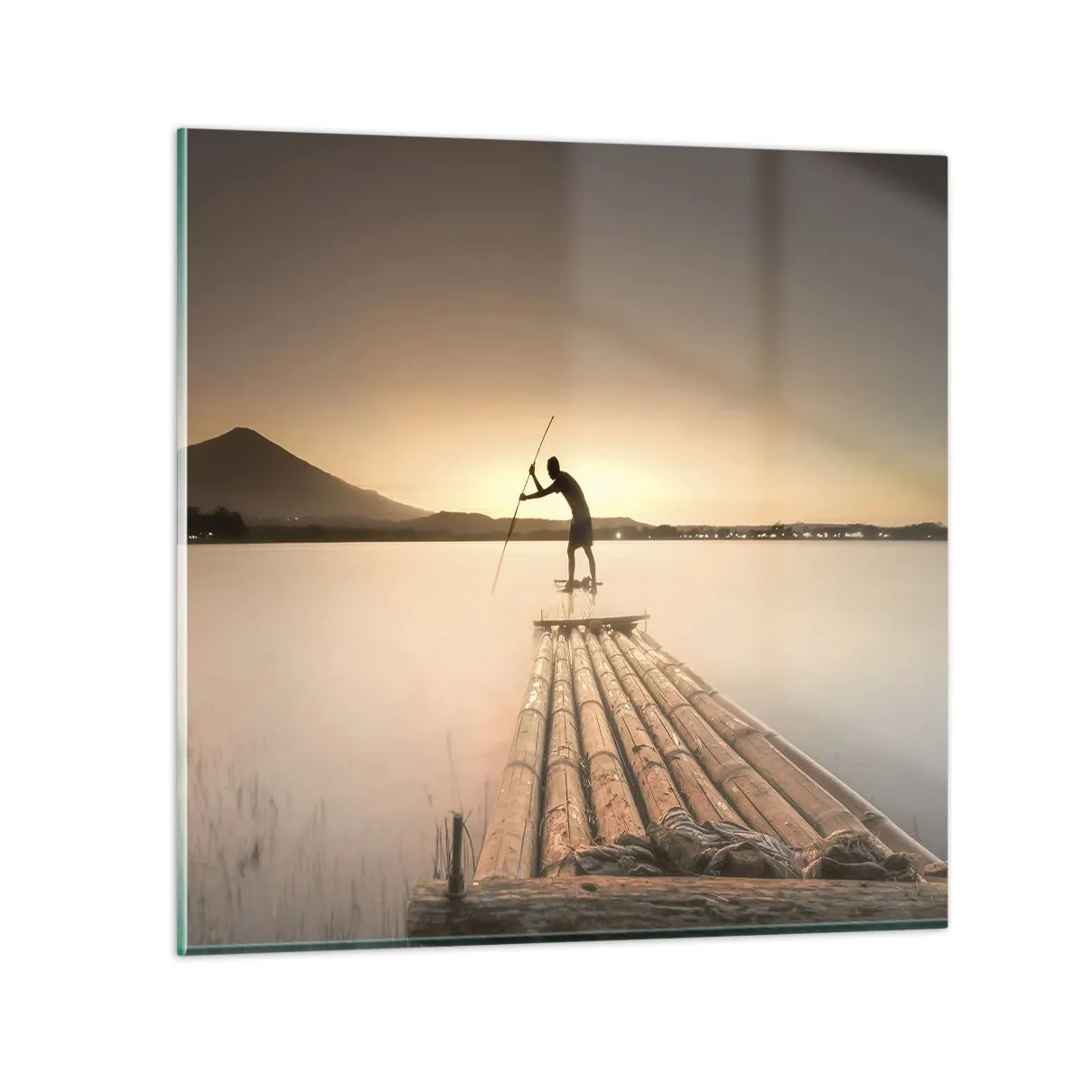 Üveg kép - Pihenés előtt - 60x60 cm