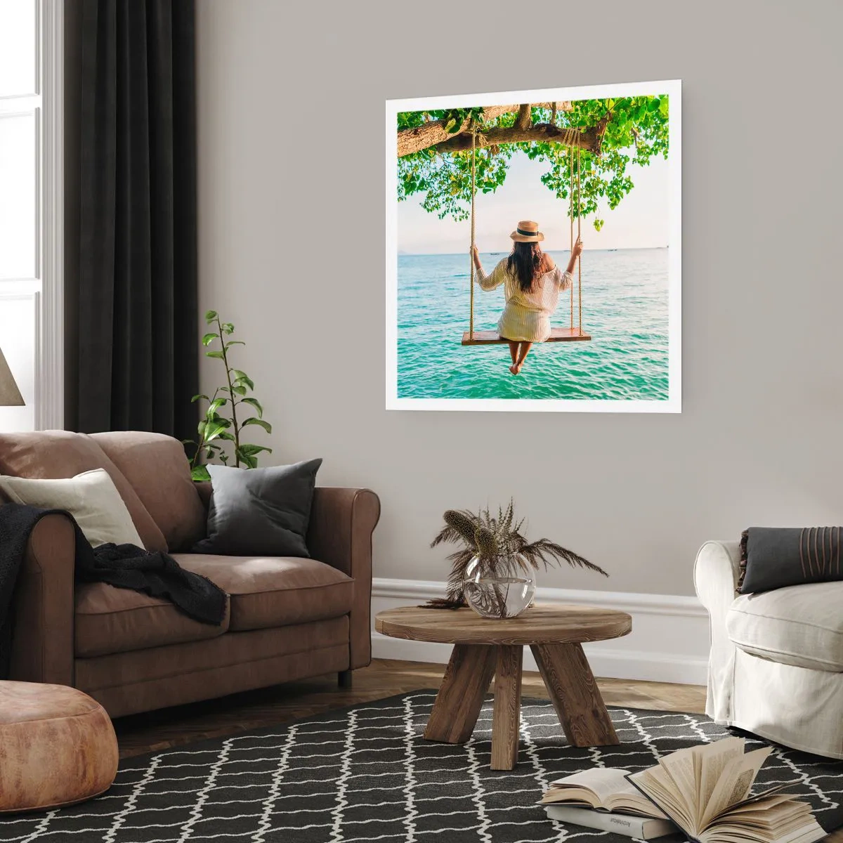 Poszter - Az élet gyönyörű - 60x60 cm