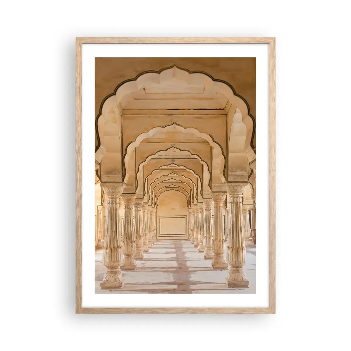 Poszter világos tölgy keretben - A maharadzsa palotájában - 50x70 cm