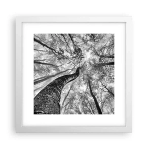 Poszter fekete keretben - Verseny a fény felé - 30x30 cm