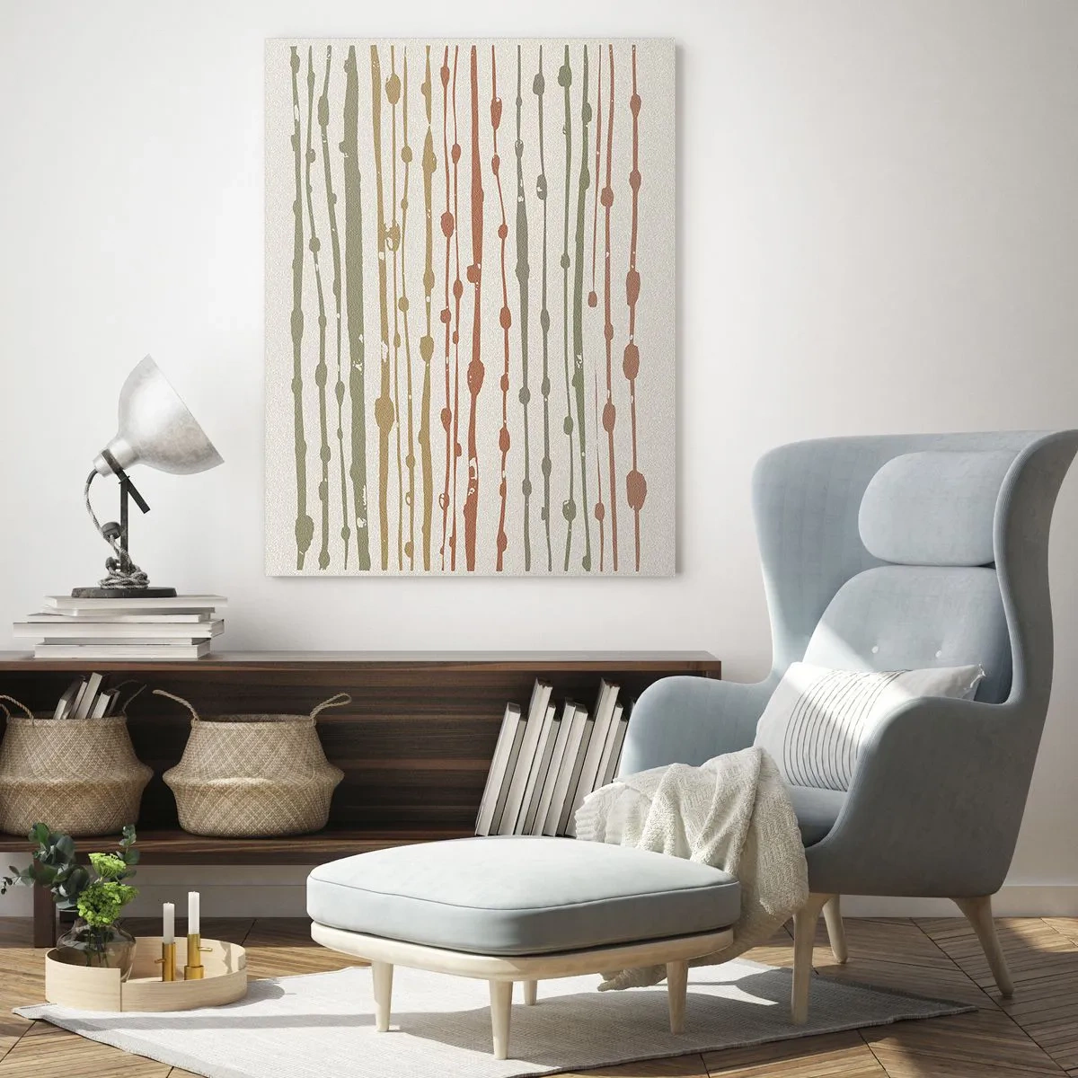 Üveg kép - Zenei színjegyzetelés - 80x120 cm