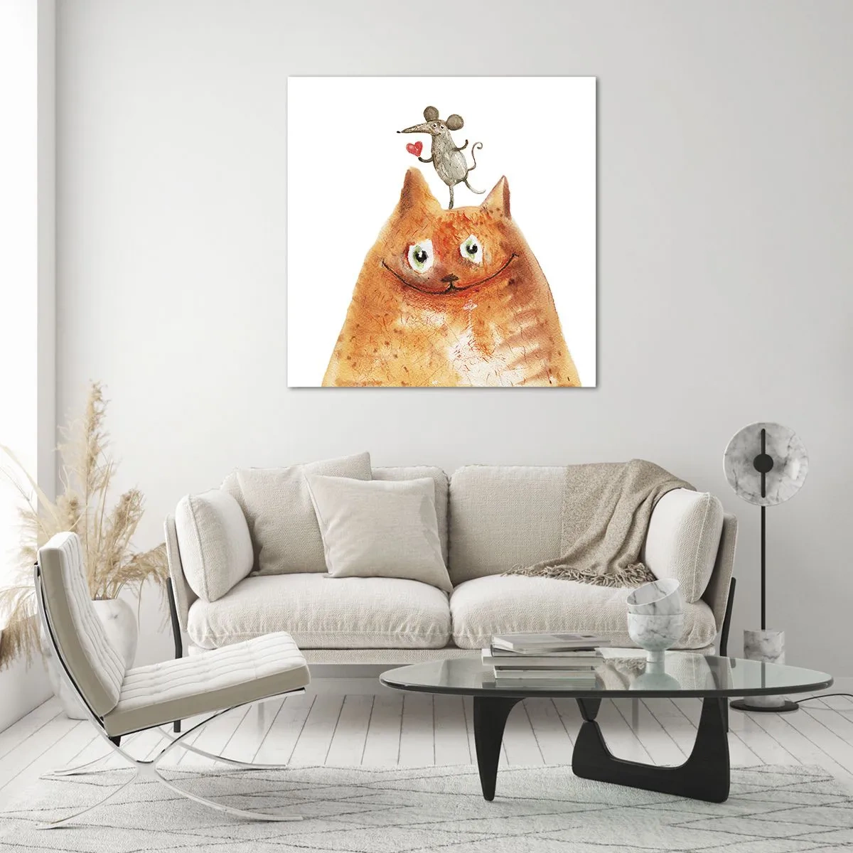 Üveg kép - A szerelem paradoxonjai - 50x50 cm