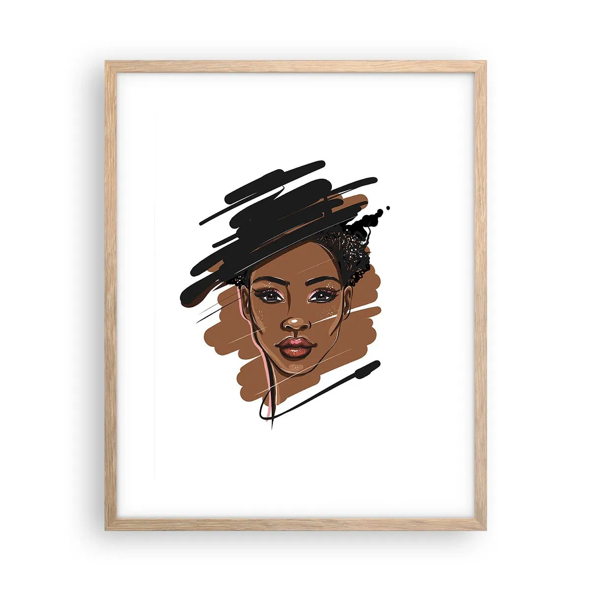 Poszter világos tölgy keretben - Édes, mint a csokoládé - 40x50 cm