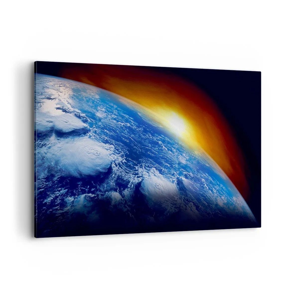 Vászonkép - Napkelte a kék bolygó felett - 120x80 cm