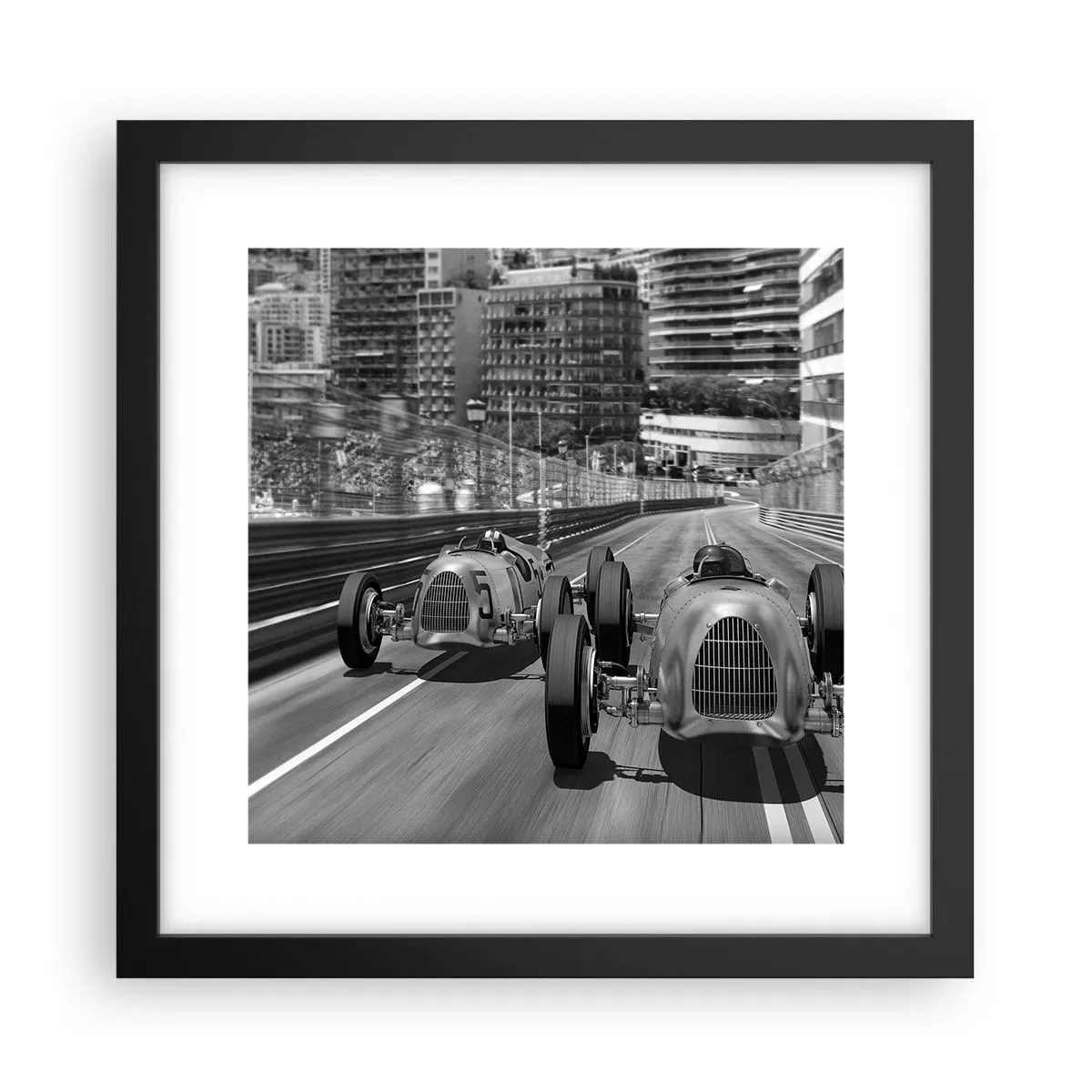 Poszter fehér keretben - Réges-régen Monte Carlóban - 30x30 cm