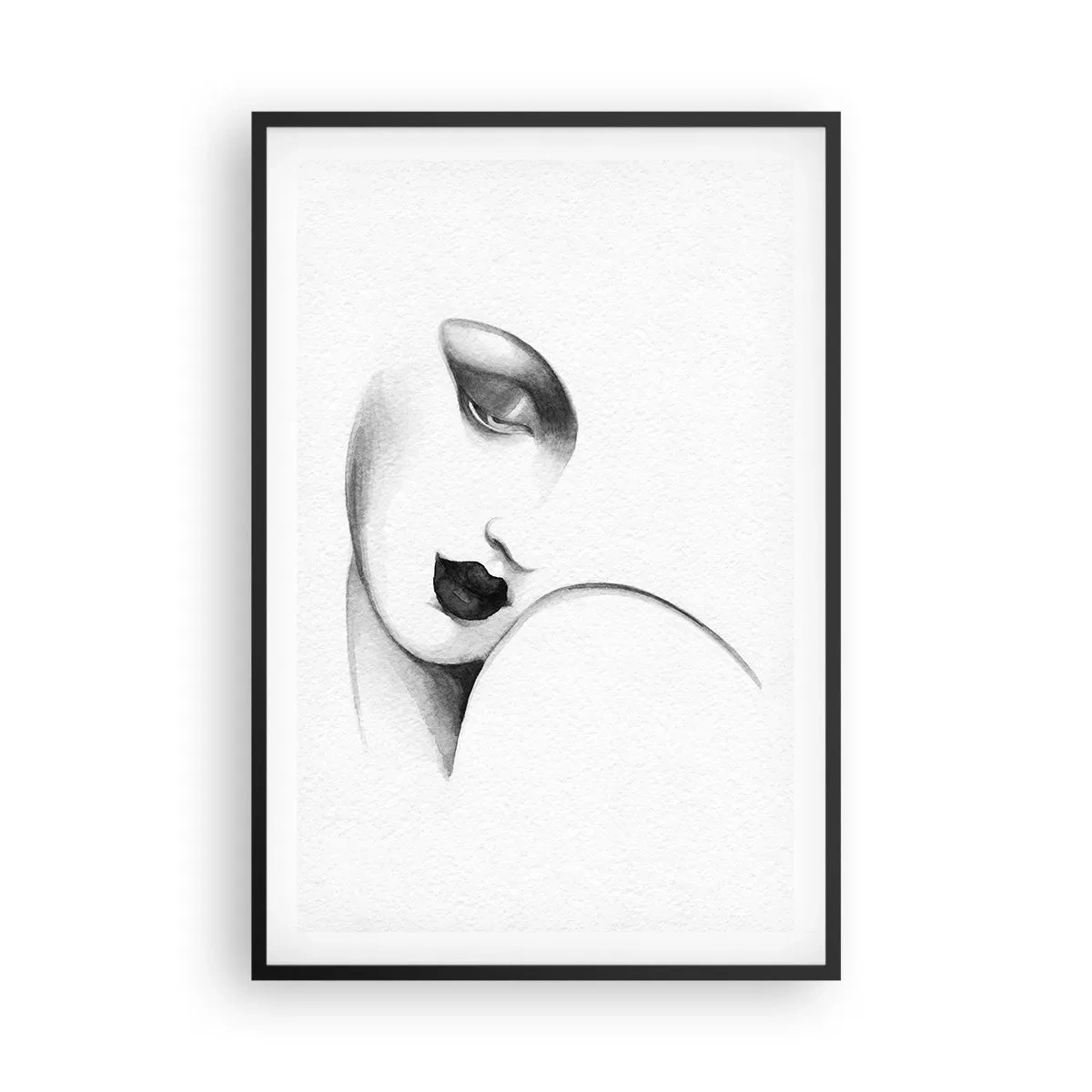 Poszter fehér keretben - Łempicka stílusában - 61x91 cm