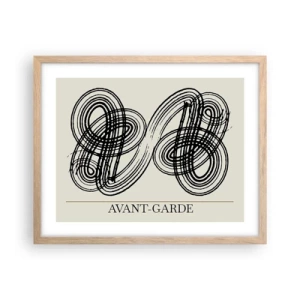 Poszter világos tölgy keretben - Spontán jött ki - 50x40 cm