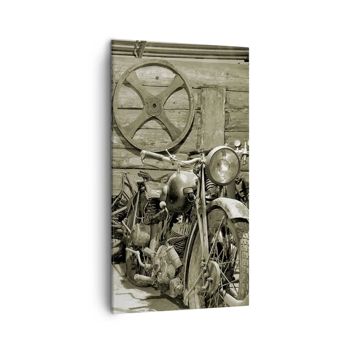 Vászonkép - Władek bácsi fészerében - 45x80 cm