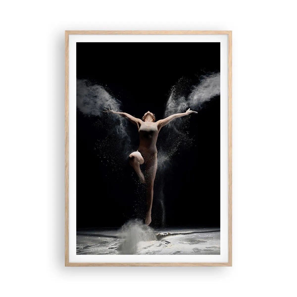 Poszter világos tölgy keretben - Elfek léteznek - 70x100 cm