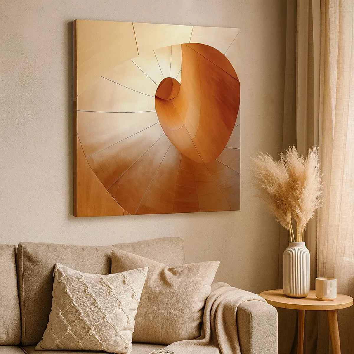 Vászonkép - Építészeti szerpentin - 30x30 cm