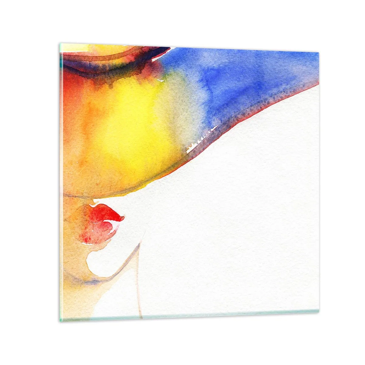 Üveg kép - Egy hölgy portréja    - 70x70 cm