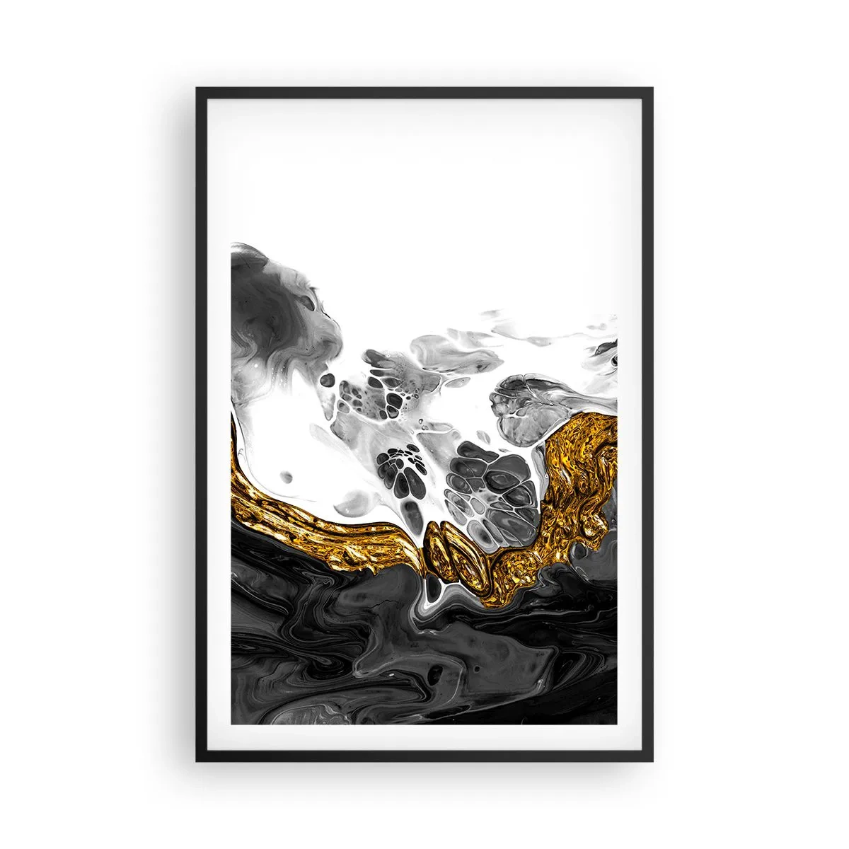 Poszter fehér keretben - Szerves kompozíció - 61x91 cm