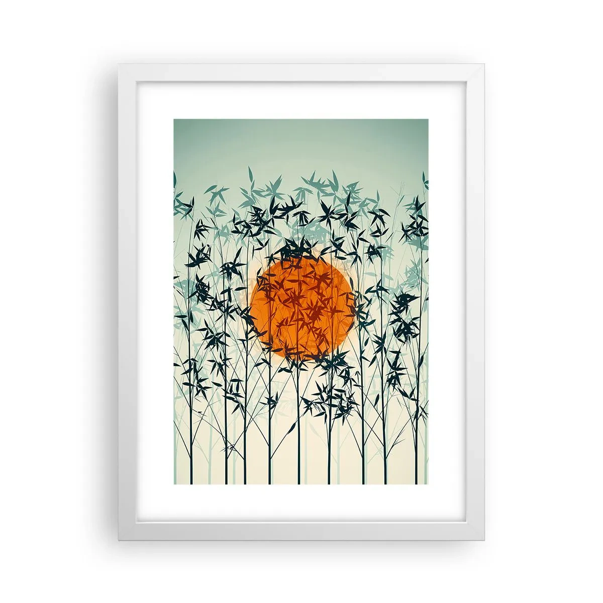 Poszter fekete keretben - Japán nap - 30x40 cm