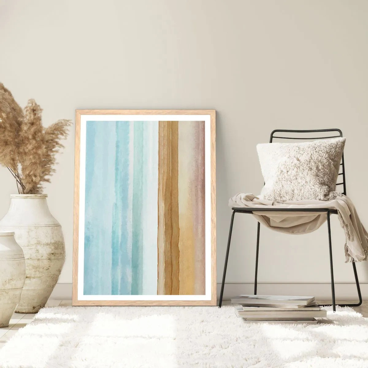 Poszter világos tölgy keretben - Vigasz - 50x70 cm