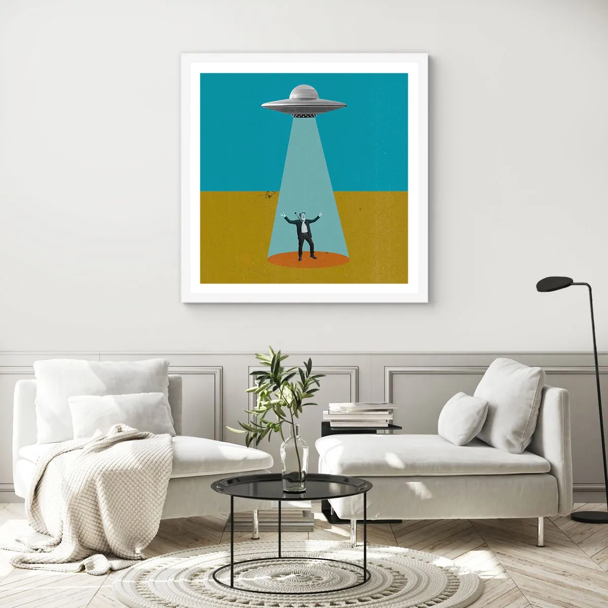 Poszter fekete keretben - Közeli találkozás - 50x50 cm