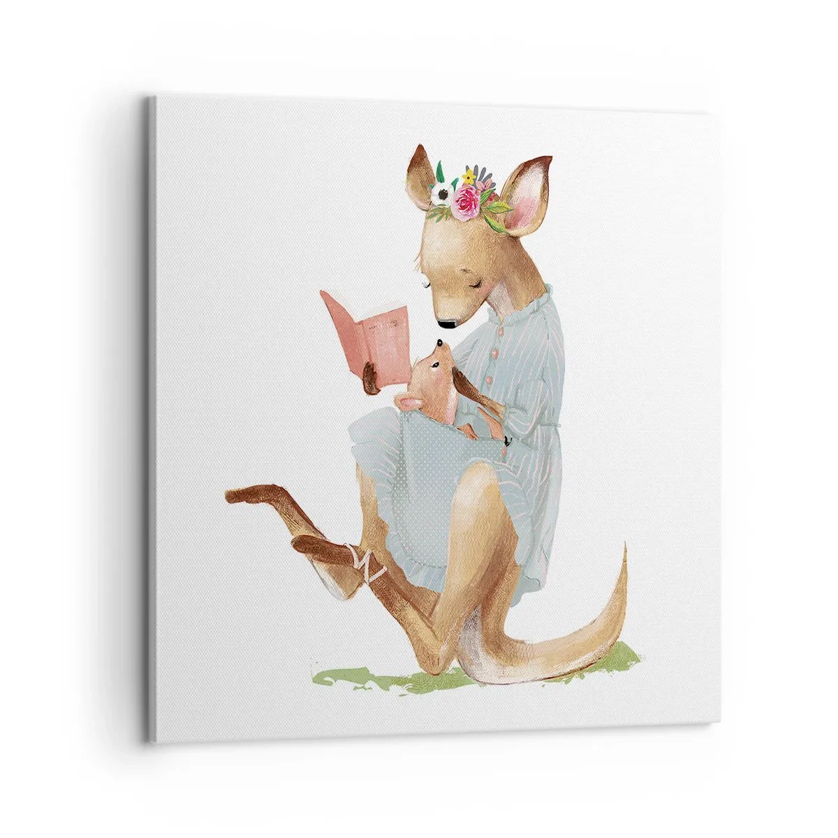 Vászonkép - Olvass nekem anya - 60x60 cm