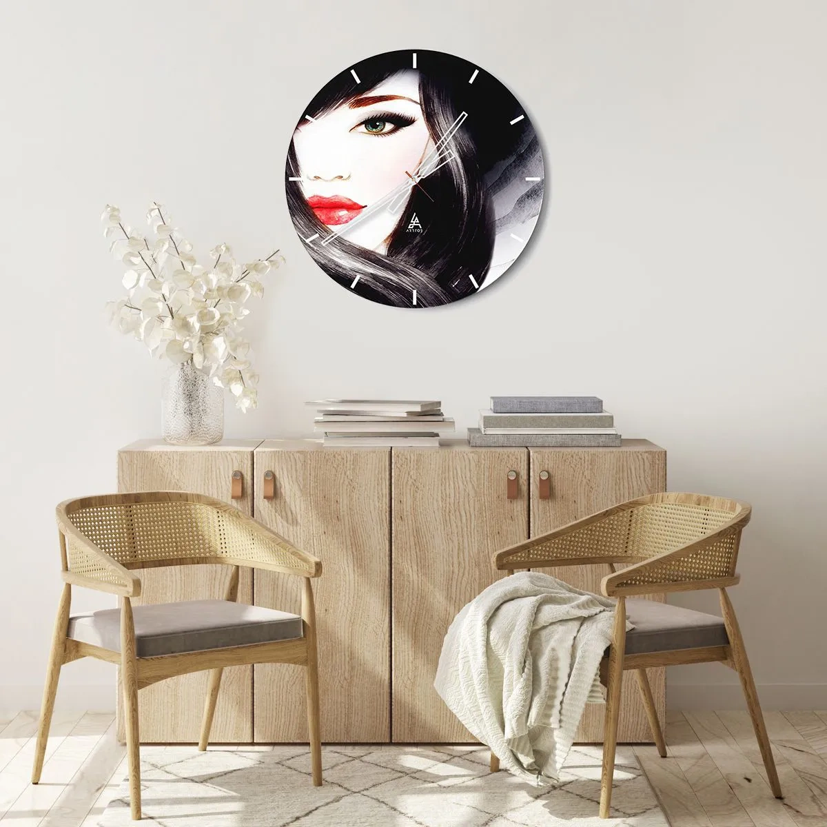 Falióra, Óra - Zafír tekintet - 40x40 cm