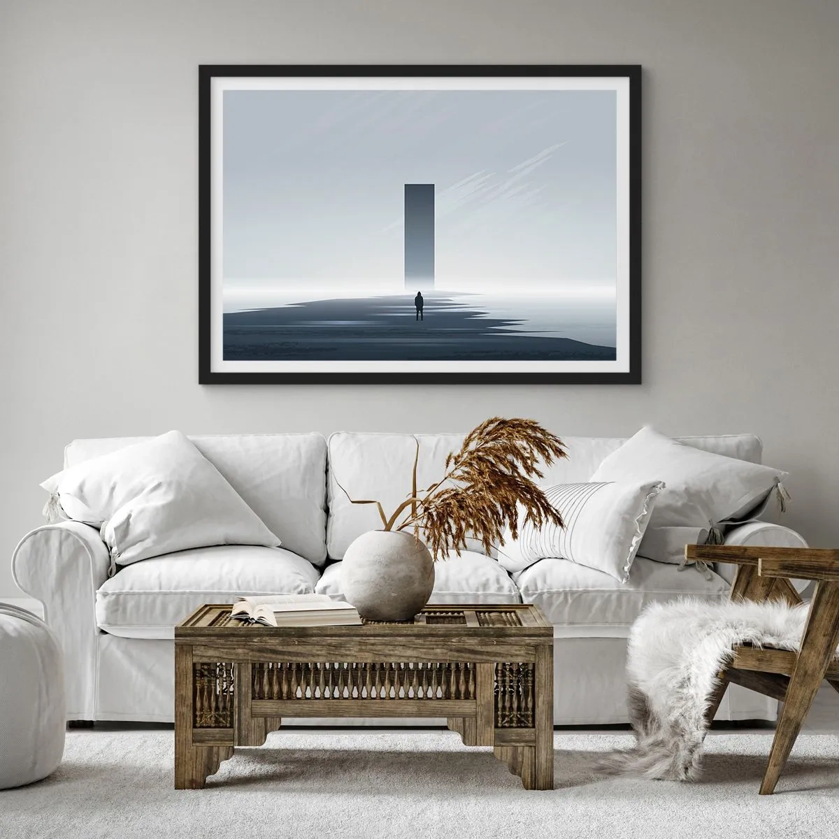 Poszter fehér keretben - Lehetőség vagy fenyegetés? - 100x70 cm