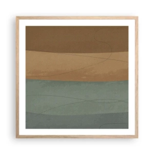 Poszter világos tölgy keretben - Vízszintes kompozíció - 60x60 cm
