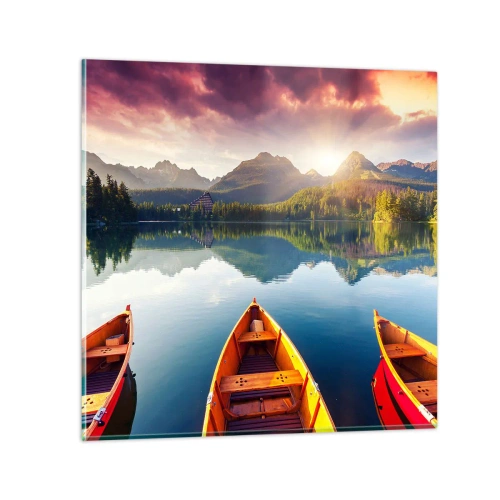 Üveg kép - Semmi a természet ellen - 40x40 cm