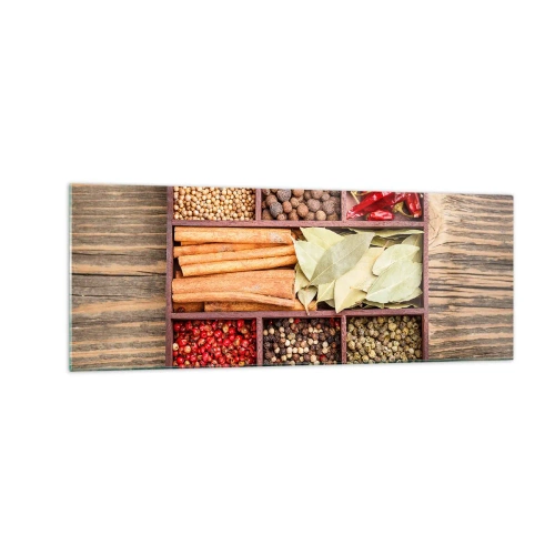 Üveg kép - Formarend, aromacsokor - 140x50 cm