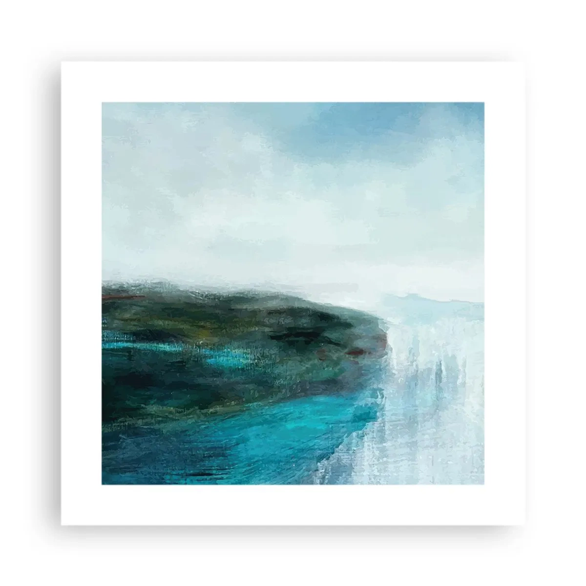 Poszter - Tengeri absztrakció - 40x40 cm