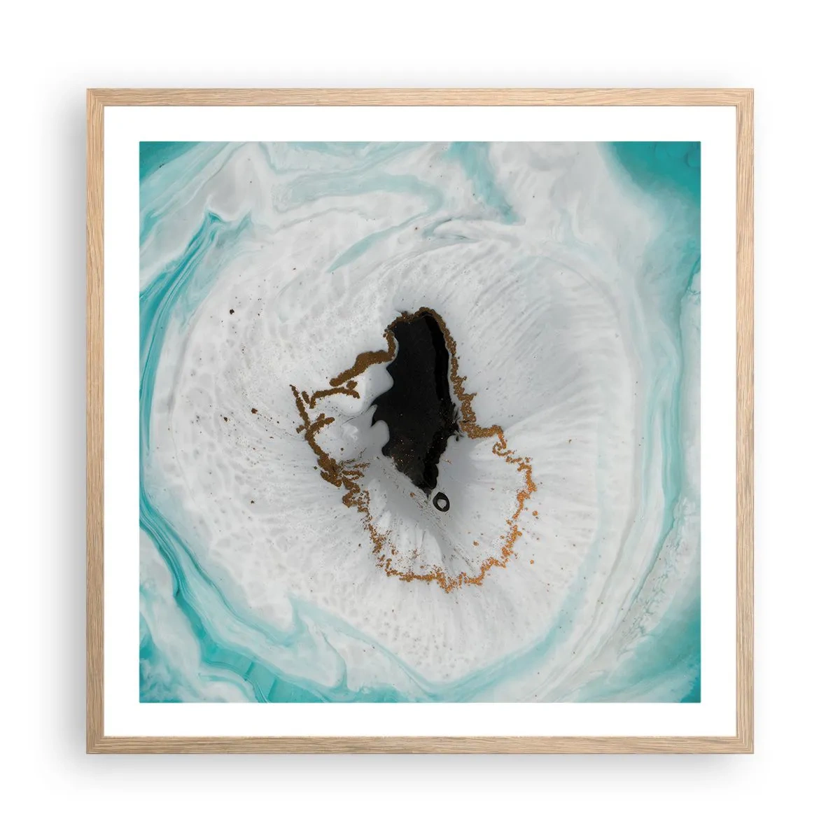 Poszter világos tölgy keretben - Behatolni - 60x60 cm