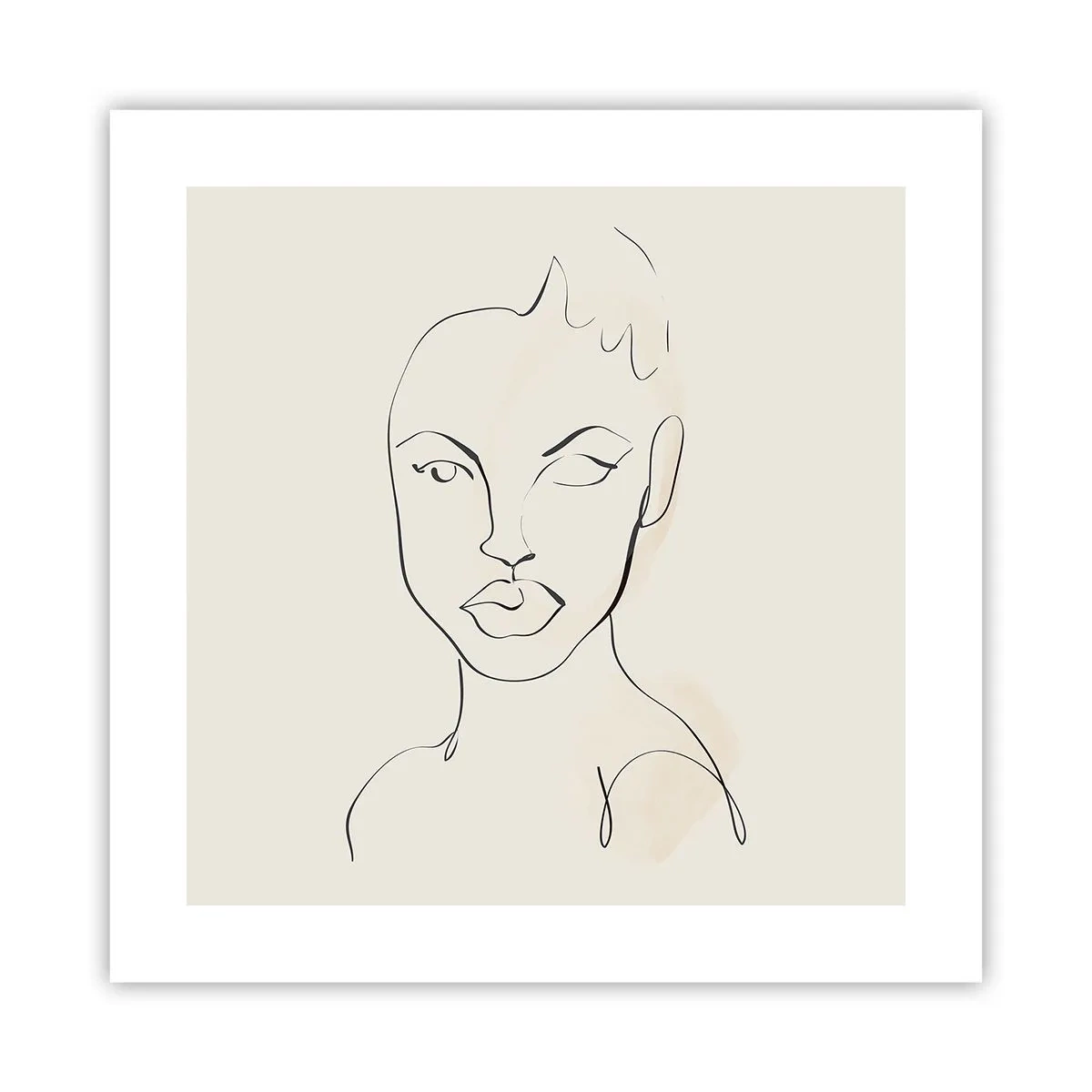 Poszter - Az érzékiség körvonala - 40x40 cm