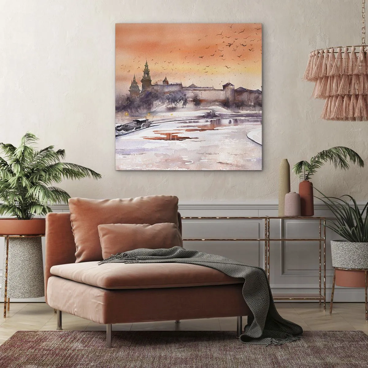 Vászonkép - Királyi naplemente - 60x60 cm