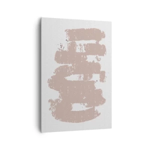 Vászonkép - Absztrakció lágy rózsaszínben - 70x100 cm