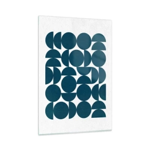 Üveg kép - Körök és félkörök - 80x120 cm