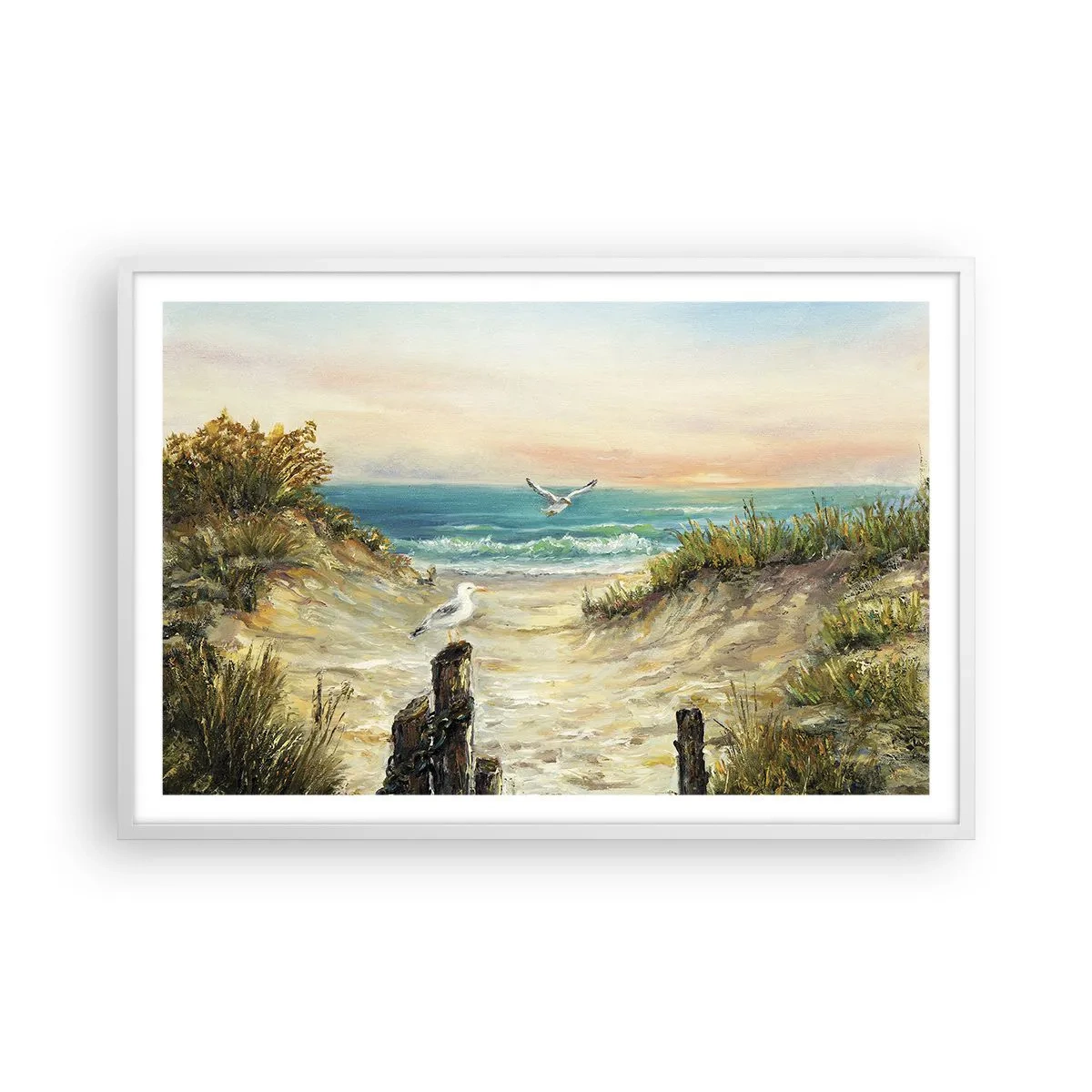 Poszter fekete keretben - Szélcsend - 91x61 cm